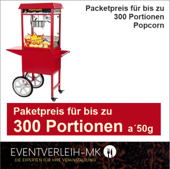 Zubehör - 300er Packetpreis für Popcorn - VERKAUFSWARE